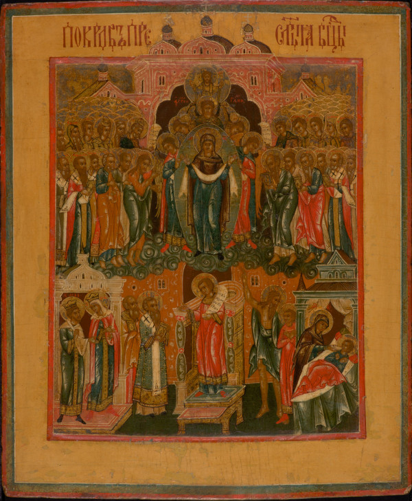 9332 Russian Icon - Pokrov of the Mother of God