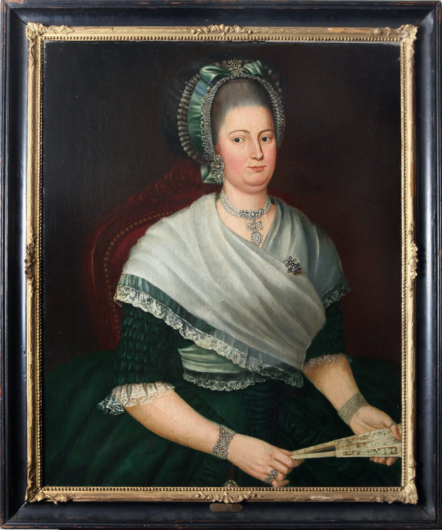 Dutch school Portrait of Christine Voet (1744-1788), oil on canvas in contemporary frame, 80 x 60 cm