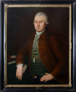 Dutch school Portrait of Lambertus Sijthoff (1731-1808). oil on canvas in contemporary frames, 80 x 60 cm. Executed circa 1785