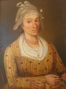 Female pendant of the male Italian costume portrait, 18th century 